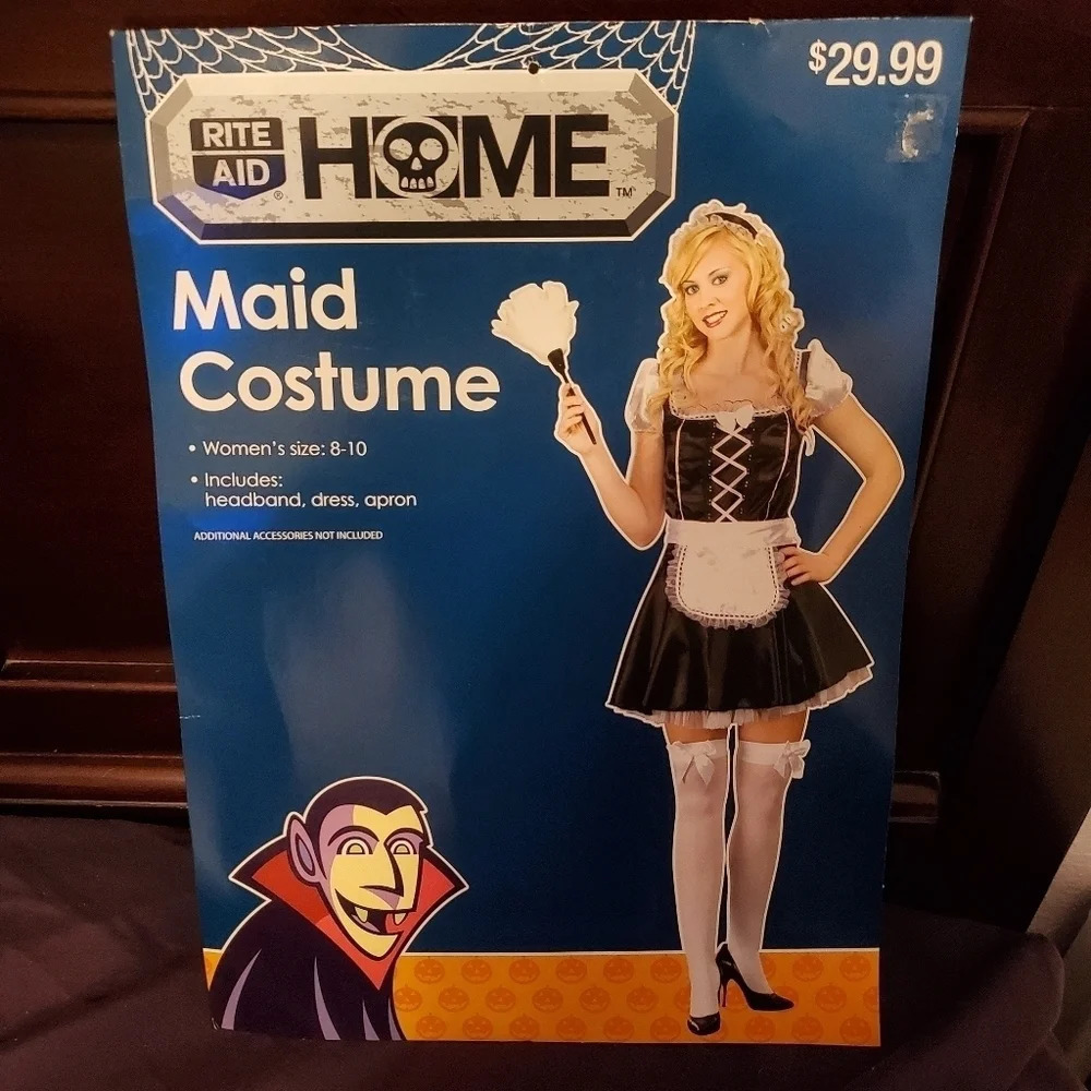Sexy Maid Women's Halloween Costume 8-10